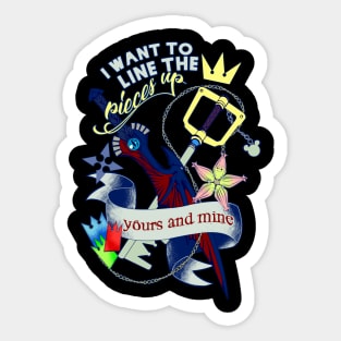 yours and mine Sticker